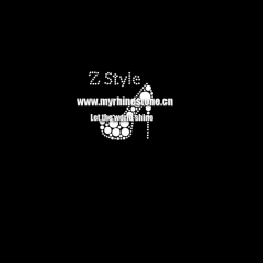 Custom High Heel Z Style Motif Hot Fix Rhinestone Heat Transfer