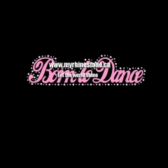 Bom le Dance Glitter Vinyl Rhinestone Motif