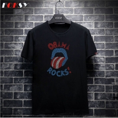 OBAMA ROCKS Iron On Rhinestone Design