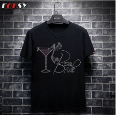 The Bride Iron On Rhinestone Design
