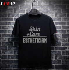 Skin Care Estheticiam Iron On Rhinestone Transfer