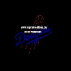 Dodgers Hot Fix Rhinestone Transfer