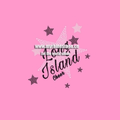 Star Long Island Cheer Heat Rhinestone Motif