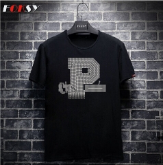 P Alphabet Heat Rhinestone Motif