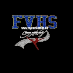 Fvhs Song Hot Fix Rhinestone Transfer