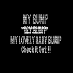 My Bump Iron on Rhinestone Motif
