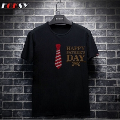Happy Father's Day Tie Iron on Rhinestone Transfer