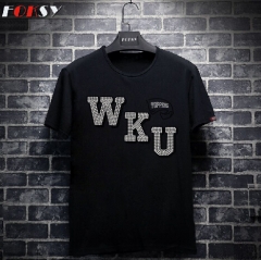 Wku Letter Iron on Rhinestone Transfer