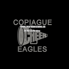 Copiague Cheer Eagles Heat Rhinestone Transfer