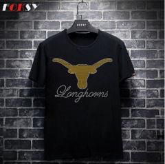 Langhorns Cow Heat Rhinestone Motif