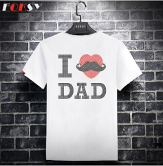 I Love Dad Beard Heat Rhinestone Motif