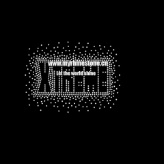 Xtreme Letter Iron on Rhinestone Motif