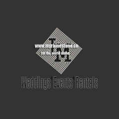Weddings Events Rentals Iron On Rhinestone Transfer