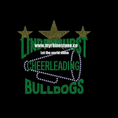 Cheer Leading Star Hot Fix Rhinestone Motif