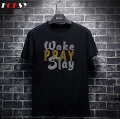 Wake Pray Slay Letter Heat Rhinestone Transfer