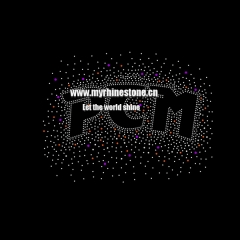 PCM Letter Hot Fix Rhinestone Motif
