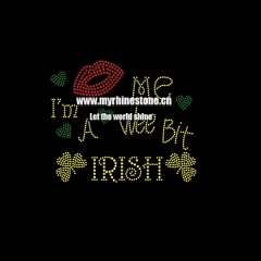 Kiss Me Flower Heat Rhinestone Motif