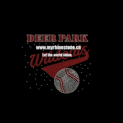 Dear Park Ball Iron on Rhinestone Transfer