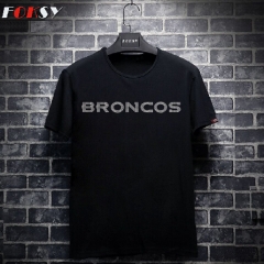 Letter Broncos Heat Rhinestone Motif