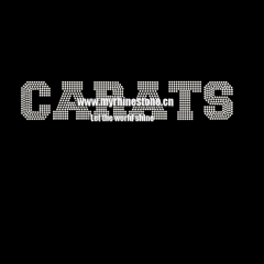 Carats Letters Hot Fix Rhinestone Transfer