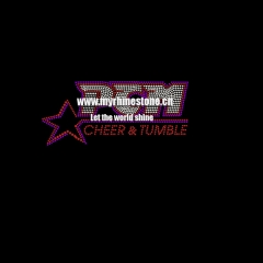 Cheer and Tumble Star Heat Rhinestone Motif