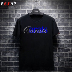 Carats Letters Iron on Rhinestone Transfer