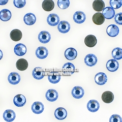 Light Sapphire Round Shape Flat-back MCE Machine Cut Rhinestones
