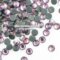 Light Amethyst Round Shape Flat-back MCE Machine Cut Rhinestones
