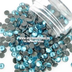 Aqua Bohemica Round Shape Flat-back MCE Machine Cut Rhinestones