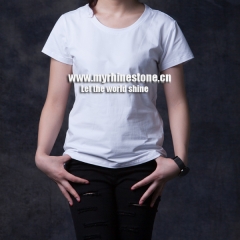 White Round Neck T-shirts
