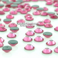 Rose Round Shape Flat-back MCE Machine Cut Rhinestones
