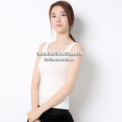 White Cotton Women Tank Tops