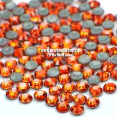 Hyacinth Round Shape Flat-back MCE Machine Cut Rhinestones