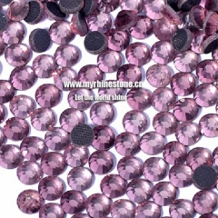 Light Amethyst Round Shape Flat-back Korean Loosing Rhinestones