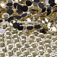 Light Topaz Round Shape Flat-back Korean Loosing Rhinestones