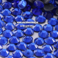 Sapphire Round Shape Flat-back Korean Loosing Rhinestones