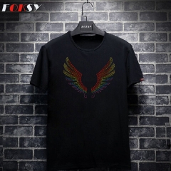 Big Wing Iron on Rhinestone Motif