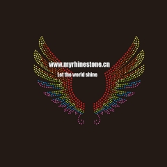 Big Wing Iron on Rhinestone Motif