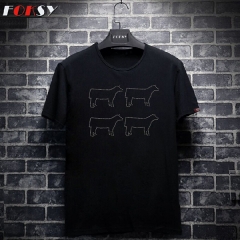 Crystal Hot Fix Custom Animals Motif Rhinestone Heat Transfer Design Iron on T-shirt