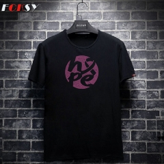 Hot Fix Custom Hope Ribbon Breast Cancer Motif Rhinestone Heat Transfer Iron on T-shirt
