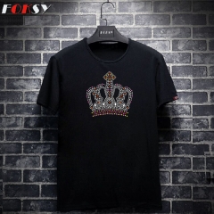 Custom Bling Crown P rincess Rhinestone Iron On Transfer Design