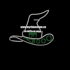 Custom BOOO Hot Fix Motif Rhinestone Heat Transfer