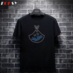 Hot Fix Baby and Butterfly Motif Rhinestone Heat Transfer Iron on T-shirt for Kids