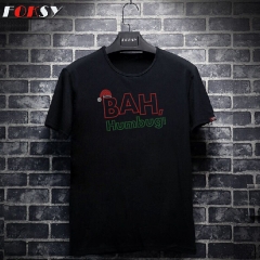 Christmas BAH Humbug Moitf Hotfix Strass Rhinestone Iron on Transfer for Kids