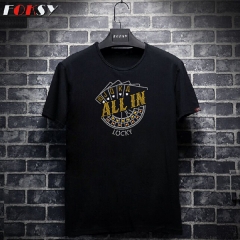 Custom Casinos Poker All In Lucky Motif Hot Fix Rhinestone Heat Transfer