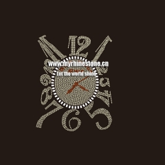 Custom Numbers Motif Hot Fix Design Rhinestone Iron on Transfer for Clothing