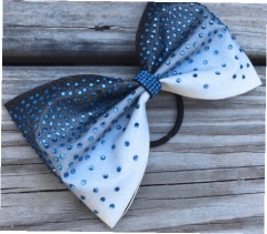 Custom All Stars Cheer Bow New Design Hot Fix Motif Crystal Rhinestone Iron on Transfer