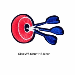 Custom Darts Iron on Motif Embroidery Patch