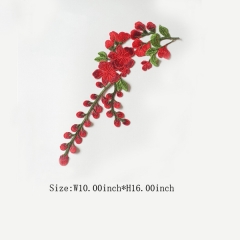 Flower Applique Patches Embroidery Motifs For Clothes