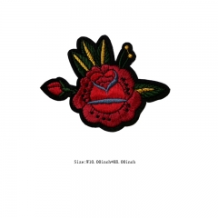 Wholesale Rose Flower Iron on Design Embroidery patch